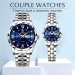 BINBOND Luxury Couple Watch – Stainless Steel Matching Set (Waterproof) - Image 2