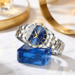 BINBOND Luxury Couple Watch – Stainless Steel Matching Set (Waterproof)