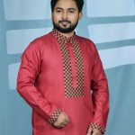 Premium Maroon Color Panjabi For Men